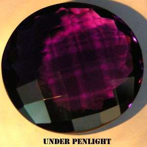 29.17ct AMETHYST checkerboard round (colour shift)