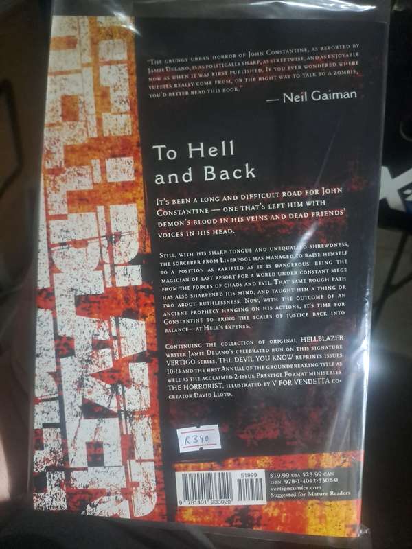 Hellblazer Vol.2 The Devil You Know [ISBN 9781401233020] (Vertigo)