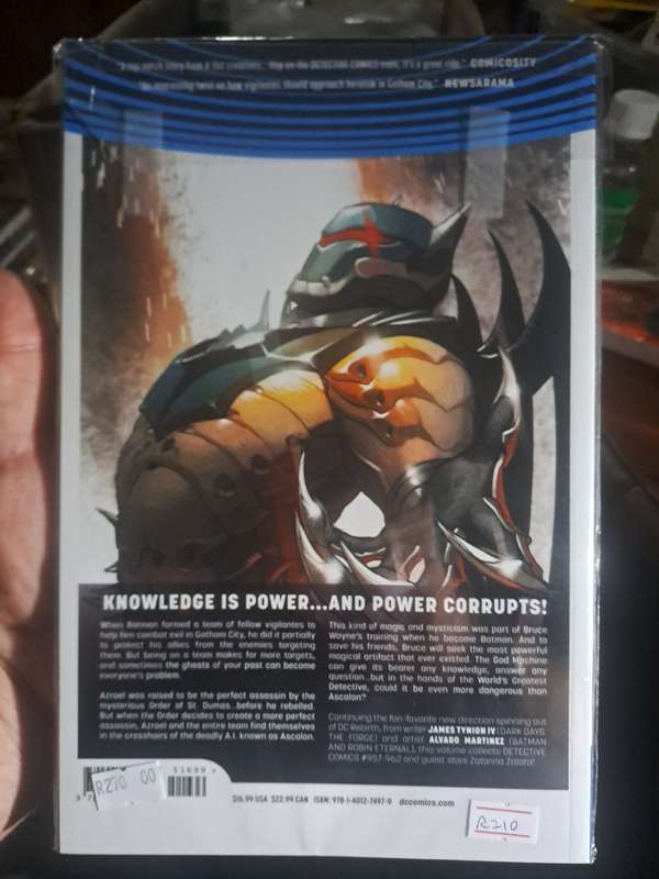 Dc Universe Rebirth Batman Detective Comics Vol.4 Deus Ex Machina [ISBN 9781401274979] (DC)