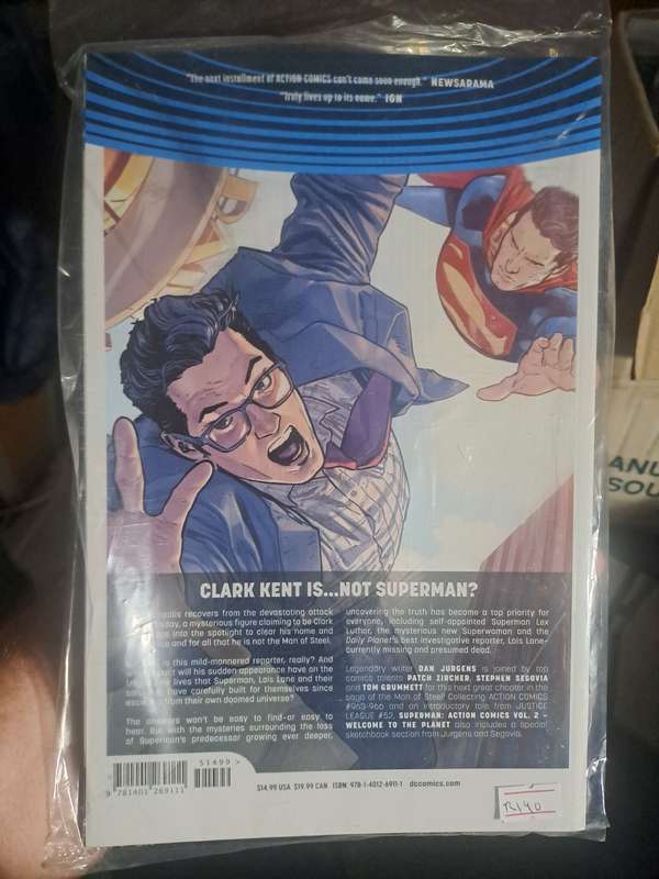 DC Universe Rebirth Superman Action Comics Vol.2 Welcome To The Planet [ISBN 9781401269111] (DC)