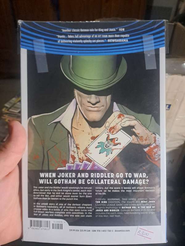 DC Universe Rebirth Batman Vol.4 The War Of Jokes And Riddels [ISBN 9781401273613] (DC)