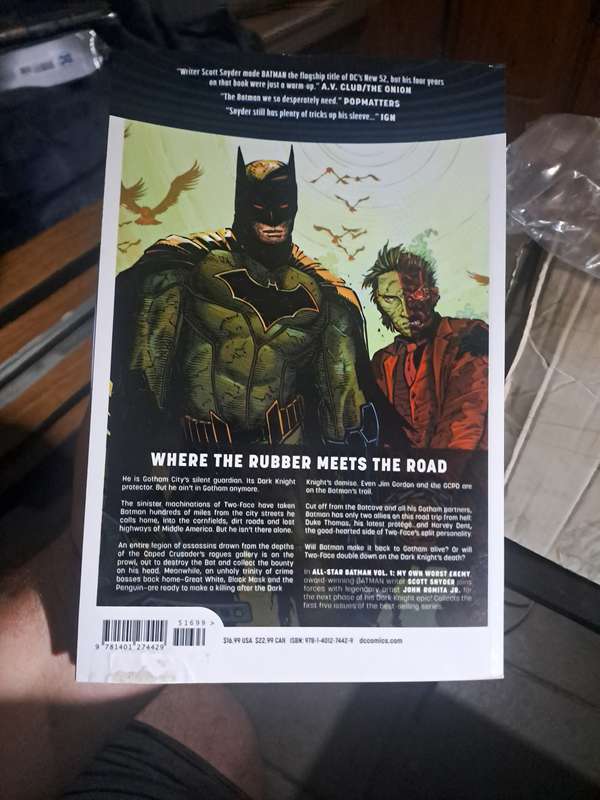 DC Universe Rebirth All Star Batman Vol.1 My Own Worst Enemy [ISBN 9781401274429] (DC)