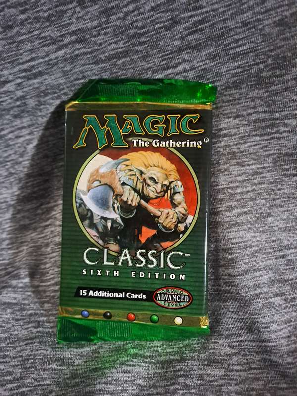 Sealed Magic The Gathering Classic Sixth Edition Booster Pack