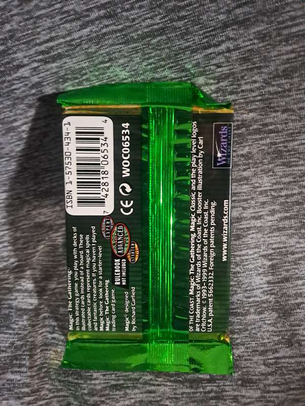 Sealed Magic The Gathering Classic Sixth Edition Booster Pack