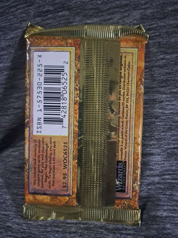 Sealed Magic The Gathering Fifth Edition Booster pack