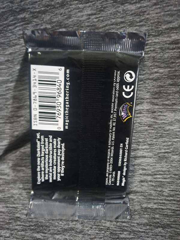 Sealed Magic The Gathering Darksteel Booster Pack
