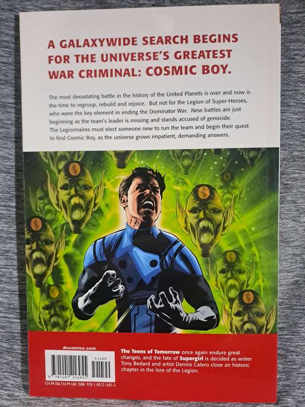 Supergirl And The Legion Of Super-heroes:The Quest For Cosmic Boy [ISBN 9781401216955](DC Comics)
