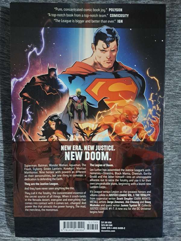 Justice League Vol.1 The Totality [ISBN 9781401284992](DC Comics)