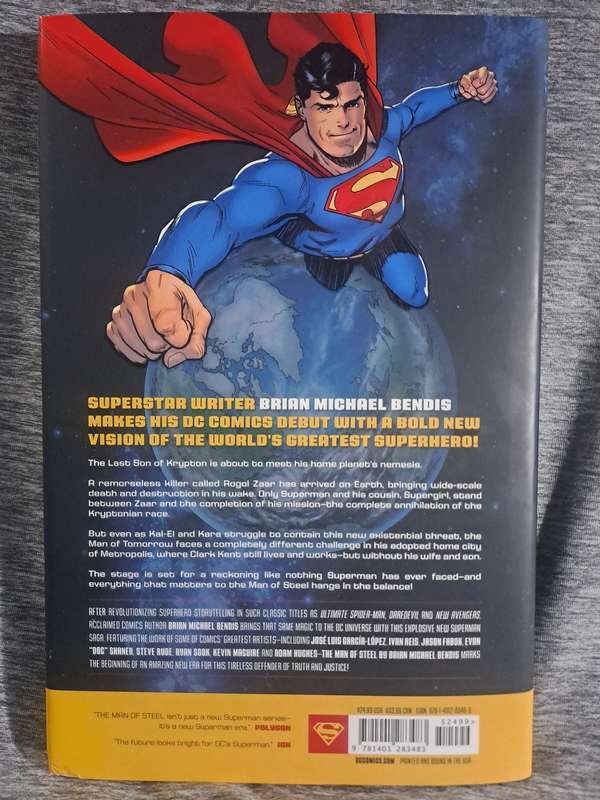 The Man Of Steel [ISBN 9781401283483](DC Comics hard cover)