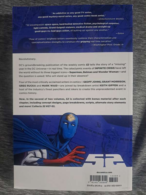 52 Volume Two [ISBN 9781401265649](DC Comics)