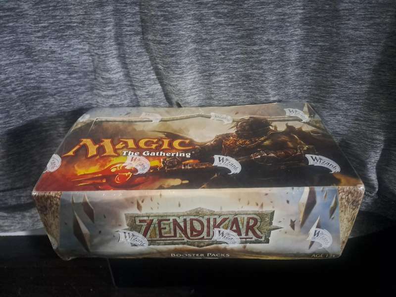 Sealed Magic The Gathering Zendikar Booster Box (see pics of box damage from storage)