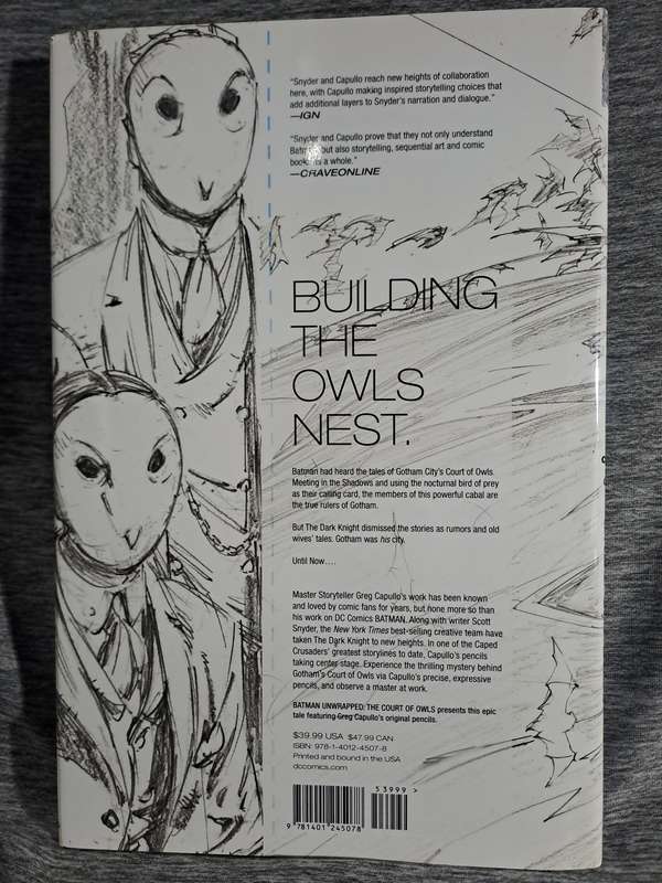 Batman Unwrapped The Court Of Owls [ISBN 9781401245078](DC Comics)