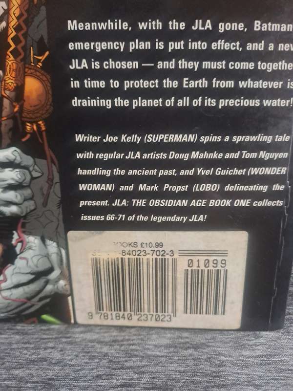 JLA The Obsidian Age Book 1 [ISBN 1563899914](DC Comics)