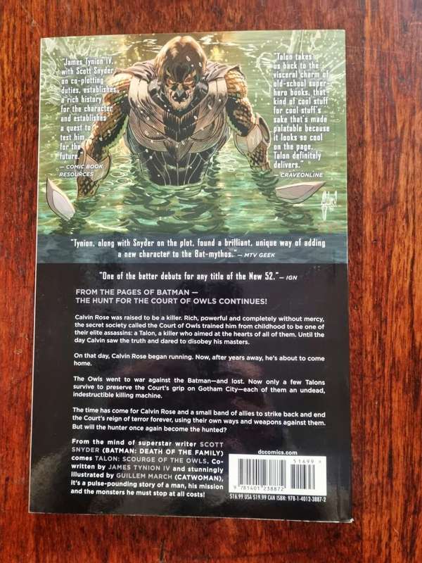 Talon: Scourge OF THE OWLS Vol.1 [ISBN 9781401238872] (DC)