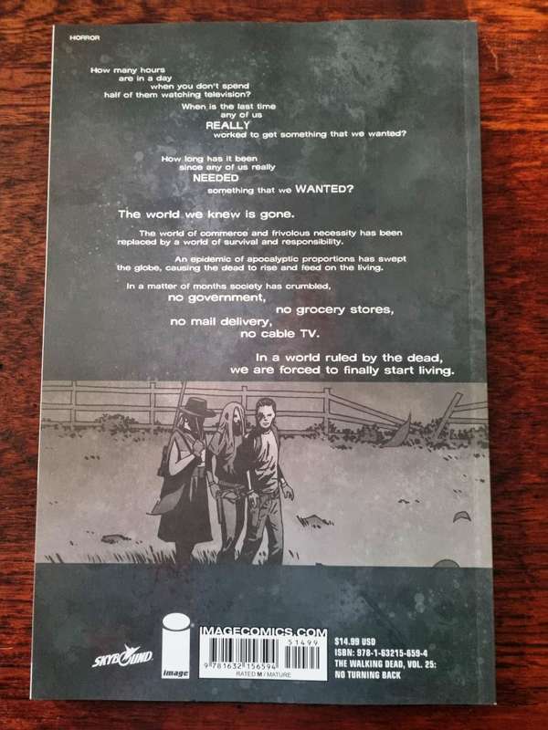 The Walking Dead Vol.25 No Turning Back [ISBN 9781632156594] (Image)