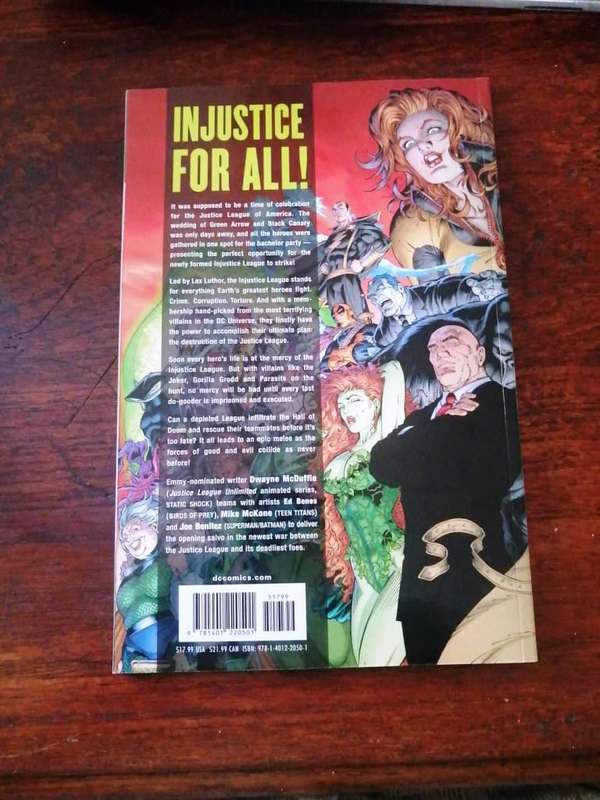 Justice League of America The Injustice League [ISBN 9781401220501] (DC Comics)