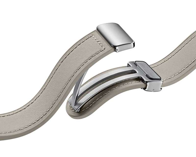 Samsung Galaxy Watch D-Buckle Hybrid Eco-Leather Band (M/L)- Etoupe colour