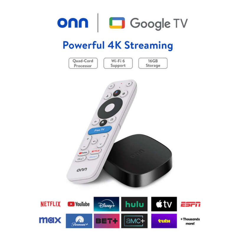 Onn 4k plus Android TV box (Brand new)