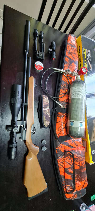 Artemis PR900W PCP Air Rifle (5.5mm pellets) - Complete Kit