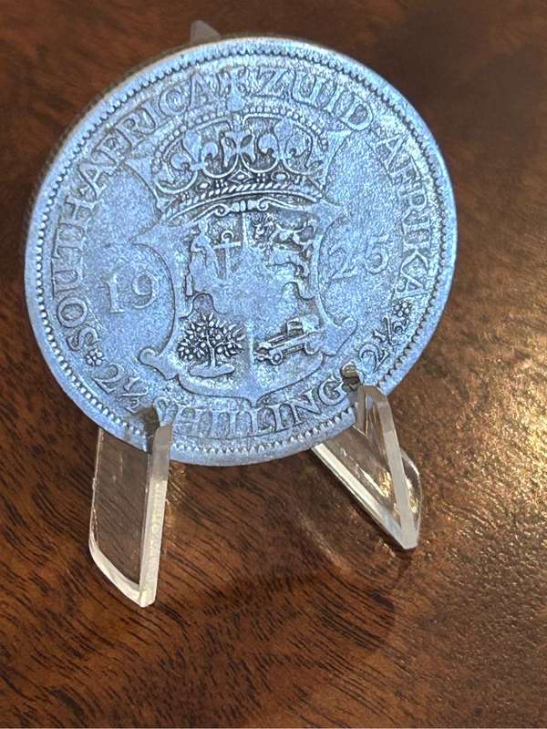 1925 2 1/2 SHILLING SCARES COIN VERY LOW MINTAGE SILVER COIN