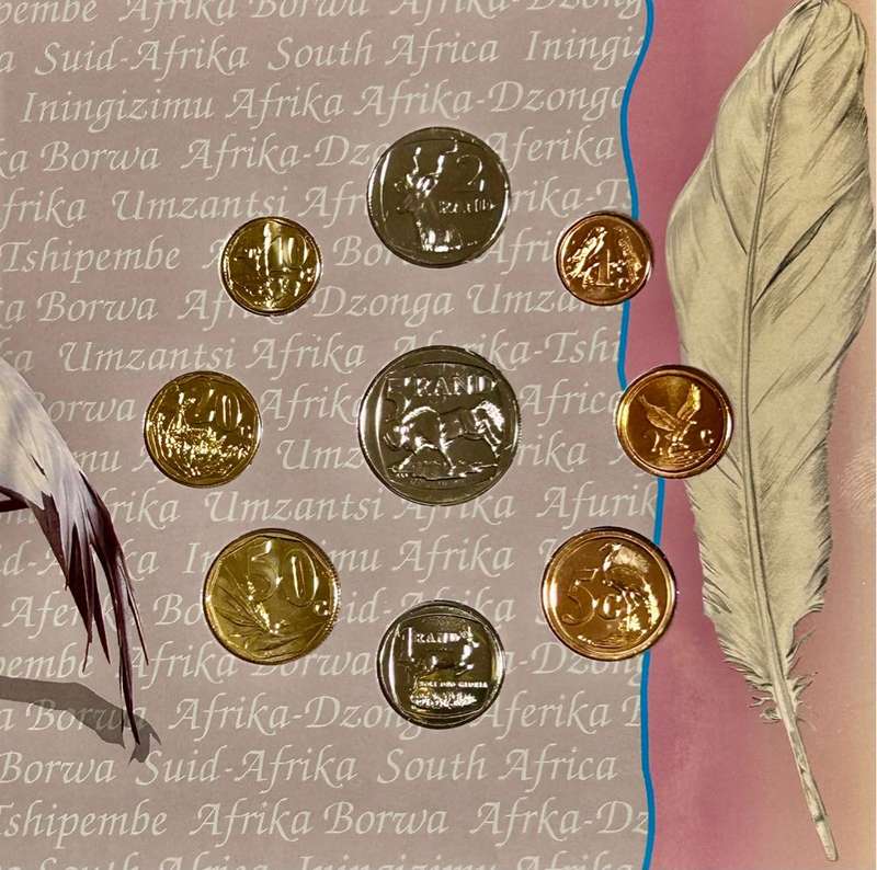 1996 BRILLIANT (B-UNC) SA UNCIRCULATED COIN SET SPOTLESS IN FULL FOULDER