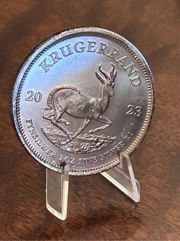 2023 KRUGER RAND 1 oz SILVER in Everlasting pouch