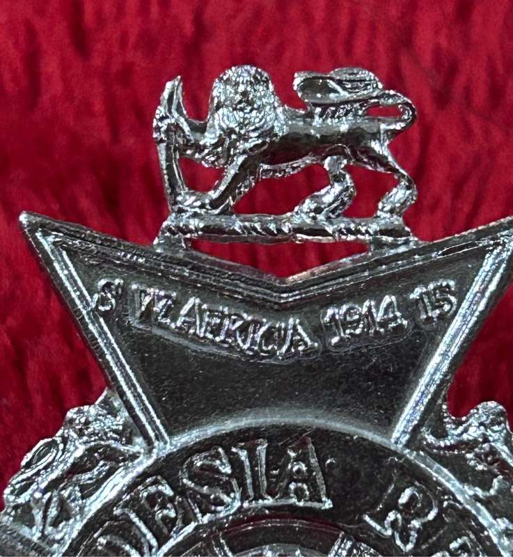 Rhodesia Regiment anodised cap badge circa 1972-80