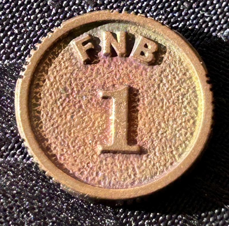 3 x FNB Commemorative Tokens 1838 FNB 5; 1838 FNB 2 and 1838 FNB 1  (Full set)