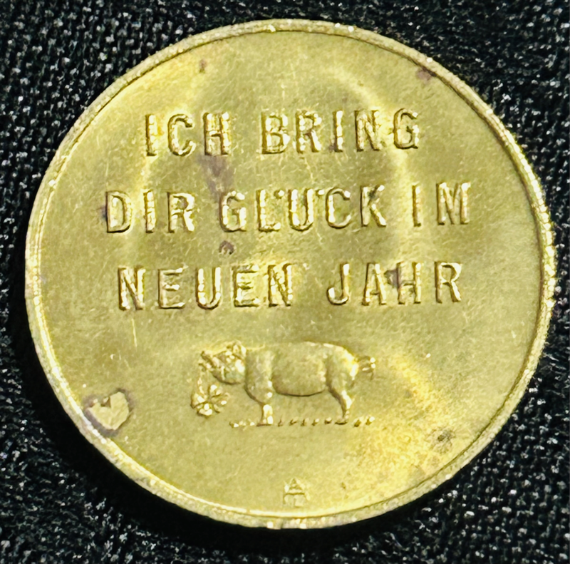 1950's AustriaFREIE HEIMAT New Year Lucky Token