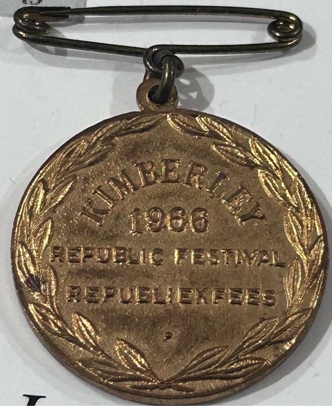 1966 Kimberley Fifth Anniversary of Republic Medal