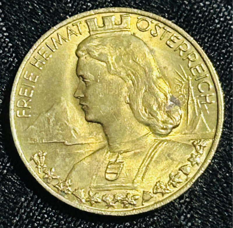 1950's AustriaFREIE HEIMAT New Year Lucky Token