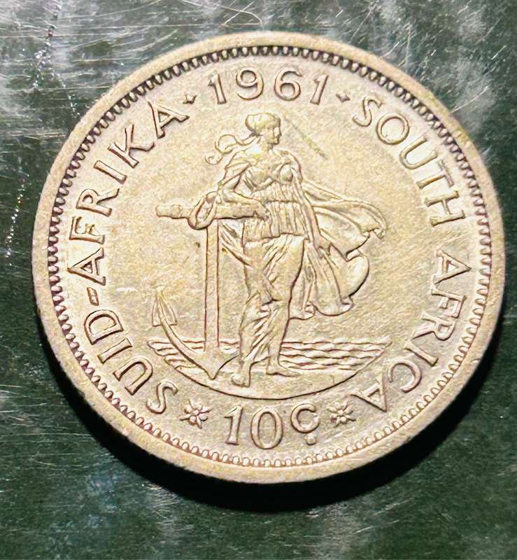 1961 TEN CENT IN UNC CONDITION BEAUTIFULL COIN