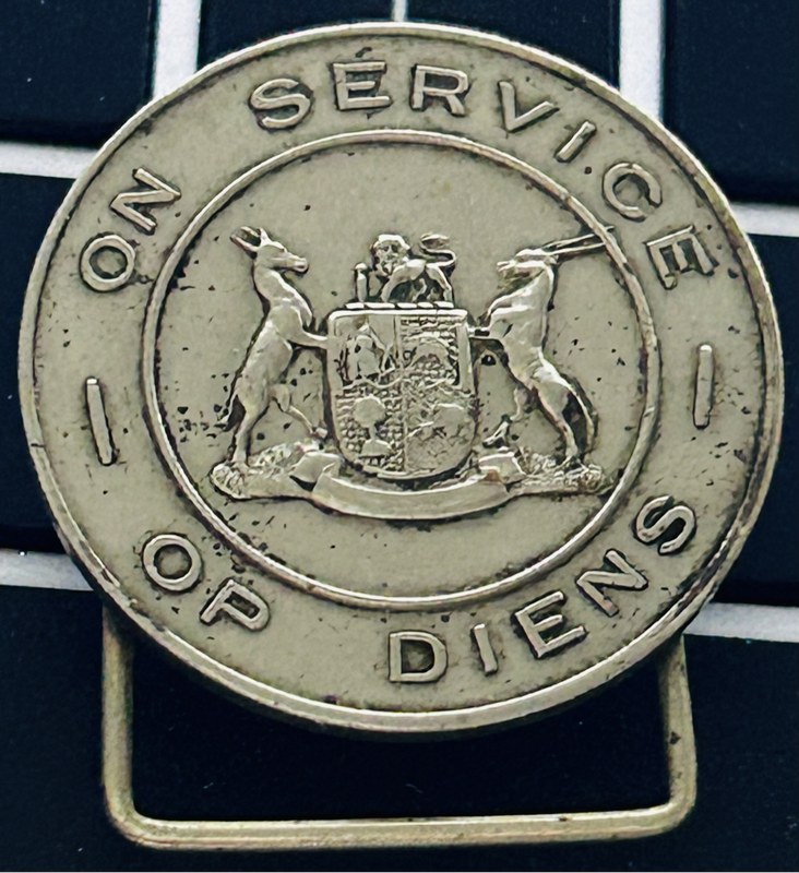 WW2 South African On War Service Op Diens Lapel Badge