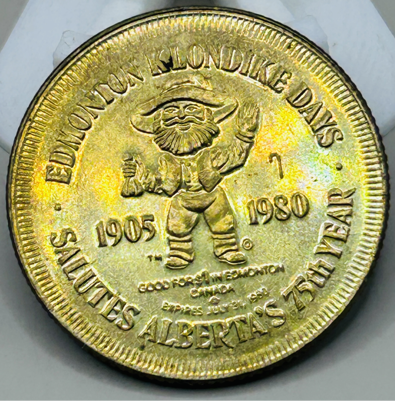 Canada Edmonton Alberta 1980 Klondike Dollar Coin Medal Token