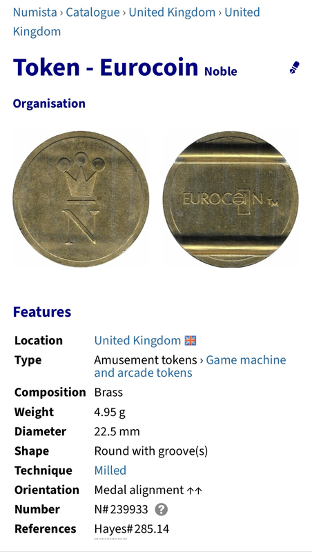 Token - Eurocoin Noble Organisation- EXTREMELY SCARES TOKEN