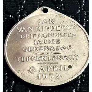 Medal - Jan van Riebeeck Tercentenary: School Children 1952
