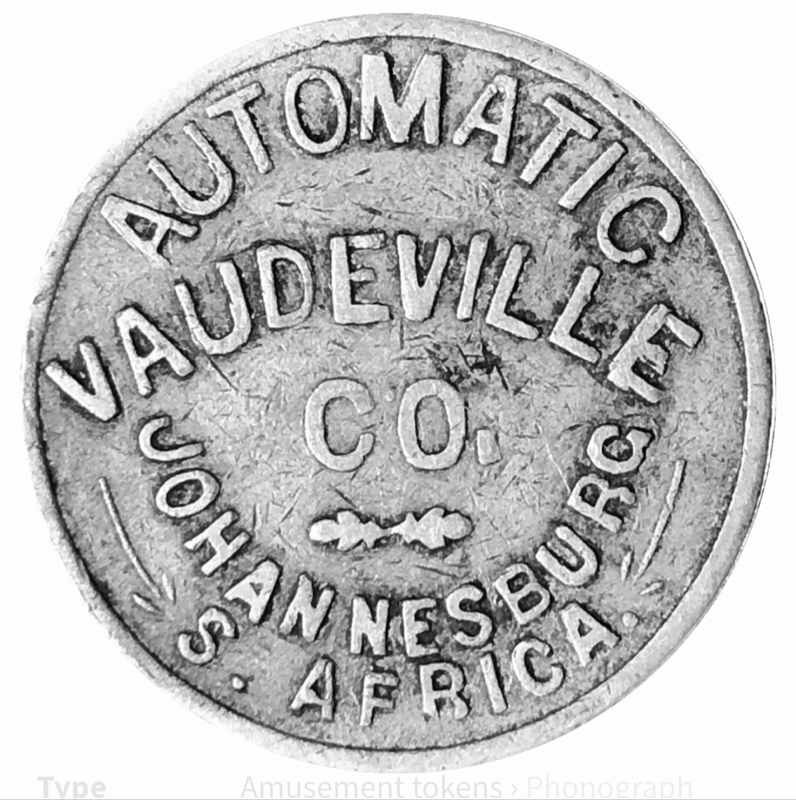 Token - Automatic Vaudeville Co. Johannesburg- SCARES COLLECTABLE