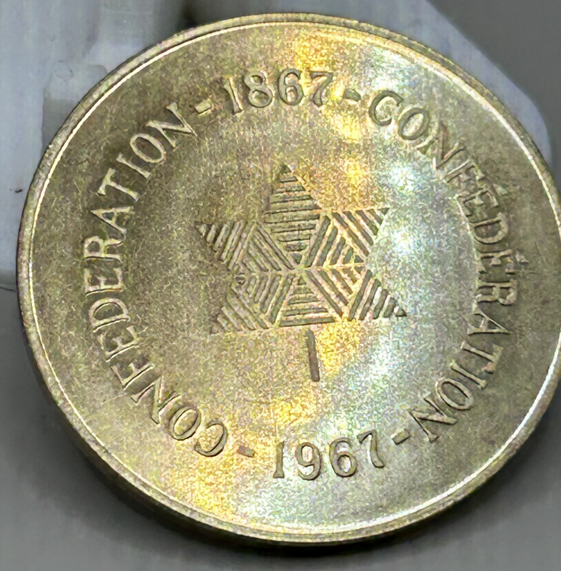Canada Coat of Arms ~ 1967 Confederation Medal ~ Centennial Logo Maple Leaf
