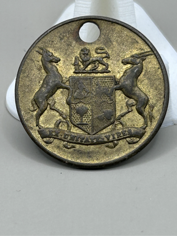 COAT OF ARMS RHODESIA MEDALLION -  NUMBER 279