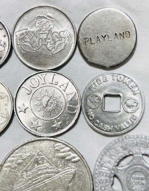 INTERNATIONAL TOKENS MIX LOT (12) SOME UNIQUE AND SCARES