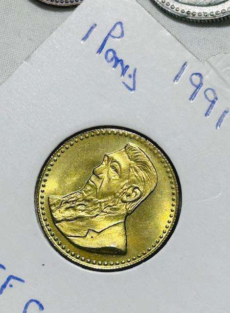 PAUL KRUGER GOLD REEF CITY TOKEN - SCARES 1991 - 1 POND UNCIRCULATED AND 1892 1PENNY DAMAGED