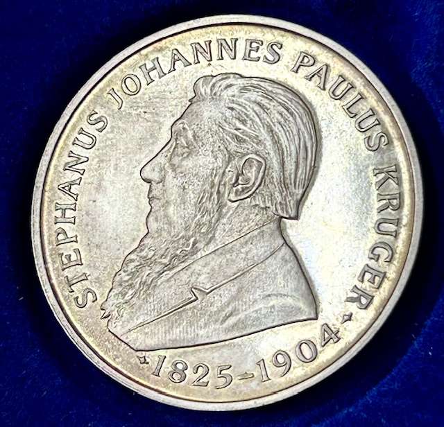 1954 Unveiling of Paul Kruger Statue SILVER Medallion - Afrikaans SCARES PROOF