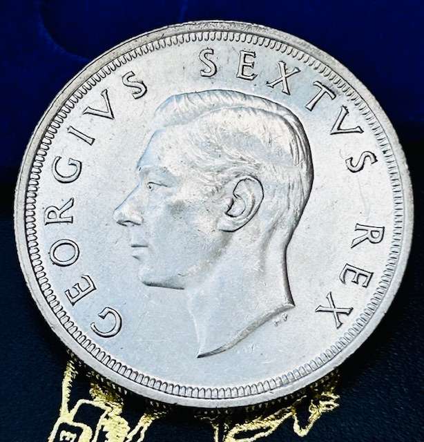 1948 UNION 5 SHILLING (CROWN) LOW MINTAGE AND 80% SILVER