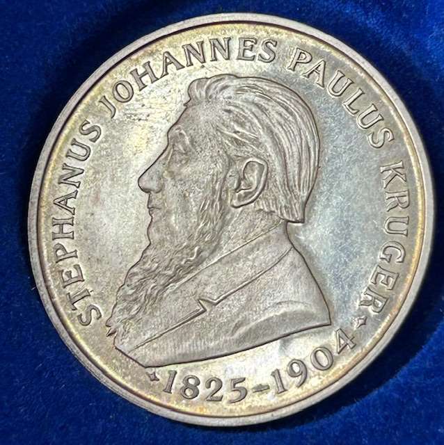 1954 Unveiling of Paul Kruger Statue SILVER Medallion - Afrikaans SCARES PROOF