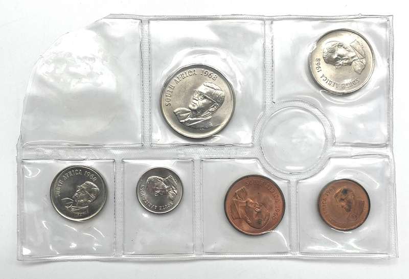 1968 partial Uncirculated mint pack set (No R1)