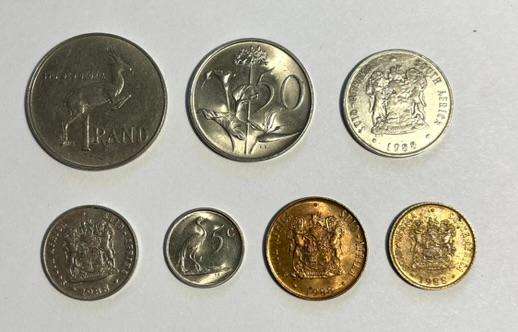 1988 South African coin set