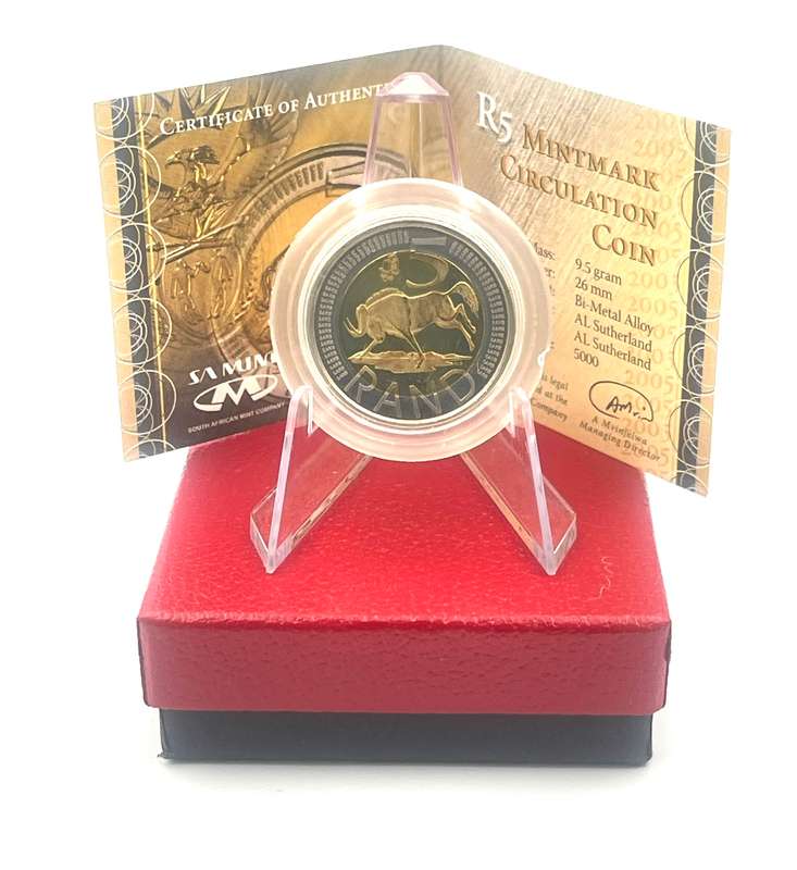 2005 Oom Paul Mintmark R5 *** Mintage ONLY 997 *** With Certificate in original box