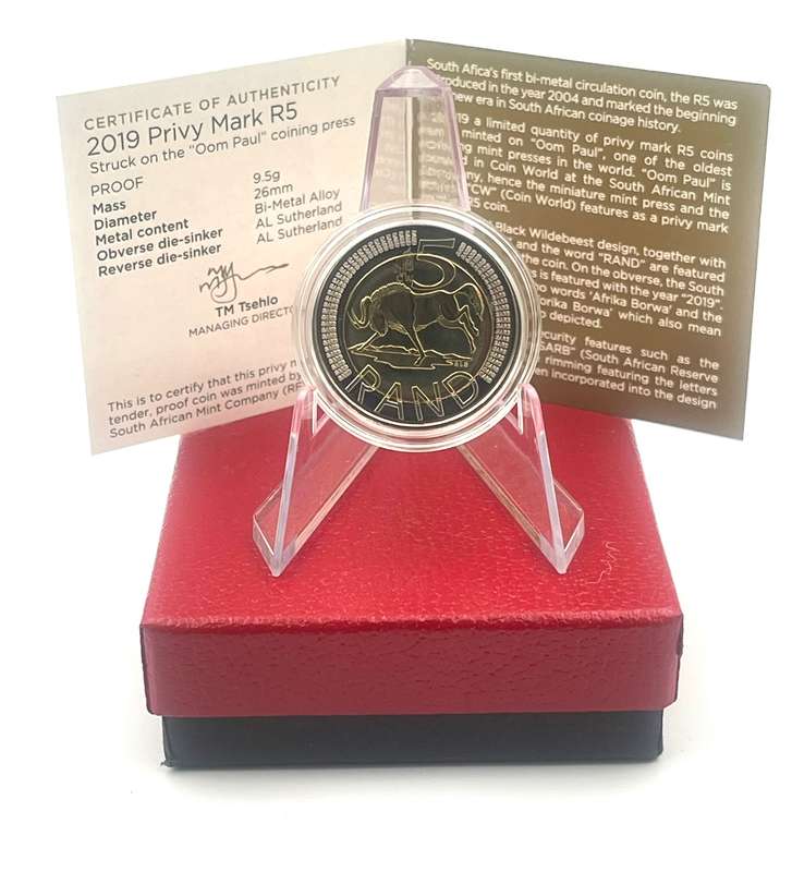 2019 Oom Paul Mintmark R5 *** Mintage ONLY 328 *** With Certificate in original box