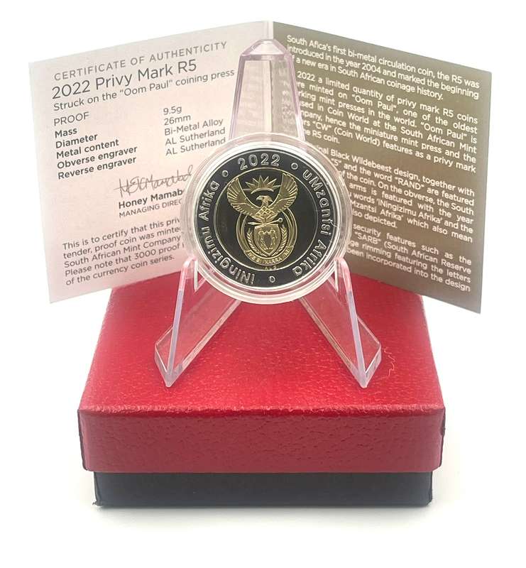 2022  Oom Paul Mintmark R5 With Certificate in original box