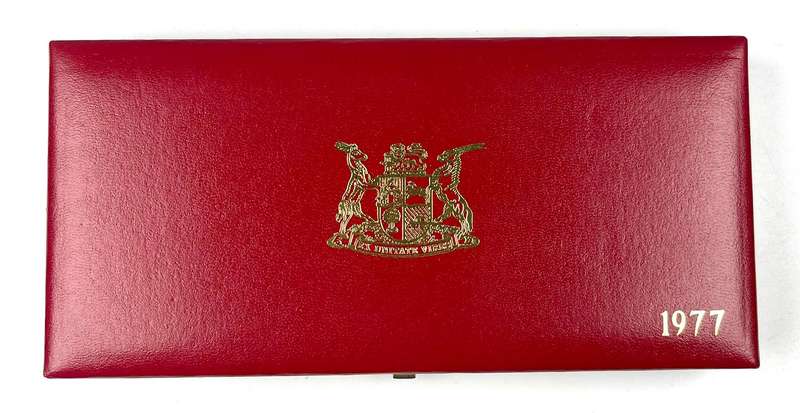 1977 Partial proof set, no gold, no silver R1